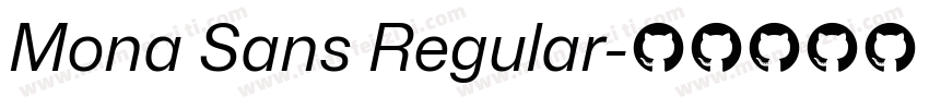 Mona Sans Regular字体转换